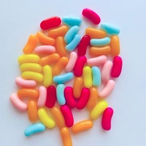 Jellybean Plastic Charms